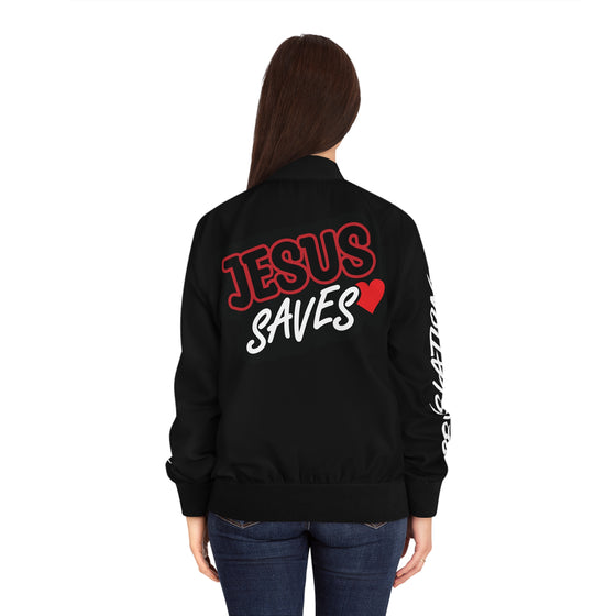 Jesus Saves Women's Bomber Jacket