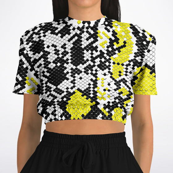 Python Crop top with Flare leggings