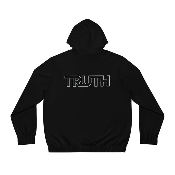 Truth Unisex Zip Up Hoodie L / Black All Over Prints