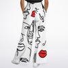 Womens Line Art Fashion Flare Jogger -
