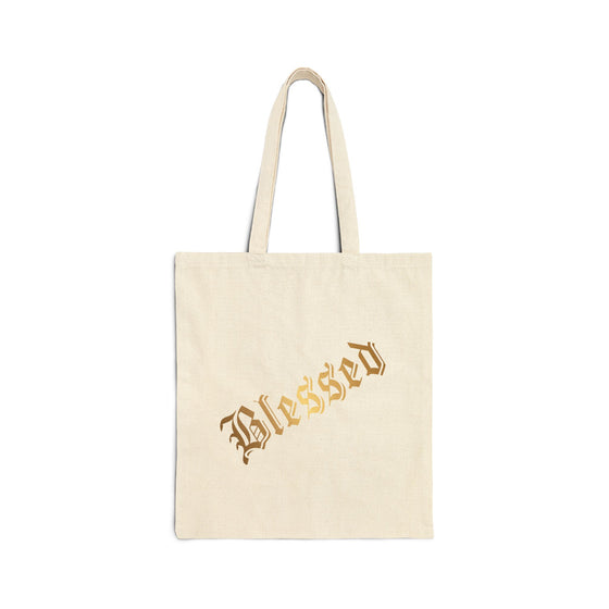 BLESSED Cotton Canvas Tote Bag