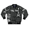 Scripture Print   Bomber Jacket