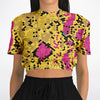 Python Cropped Short Sleeve Sweatshirt -