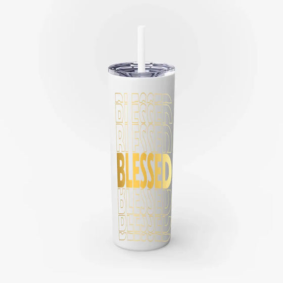 Skinny Tumbler with Straw, 20oz