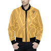 faith over Fear All Over Print Quilted Bomber Jacket for Men (Model H33)