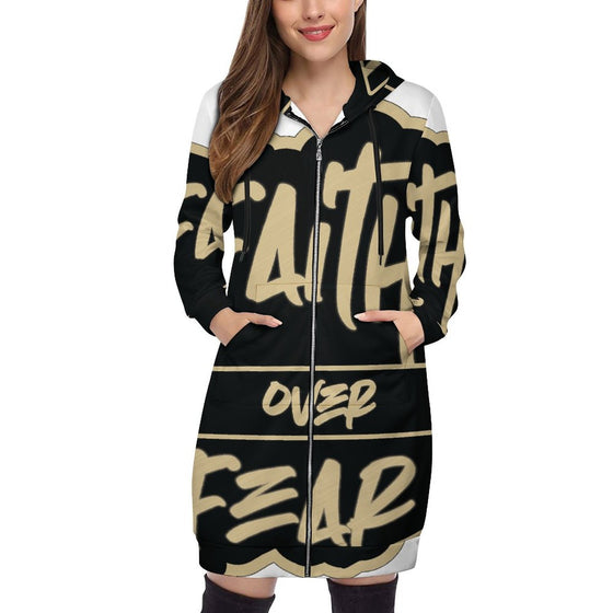 Women's  Hooded Sweatshirt Dress Hoodie