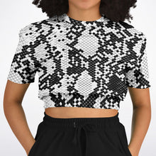  Python Cropped Short Sleeve Sweatshirt -