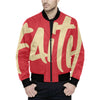 FOF SAINTS All Over Print Quilted Bomber Jacket