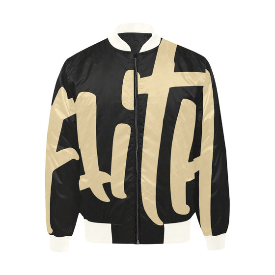 Faith SAINTS All Over Print Quilted Bomber Jacket