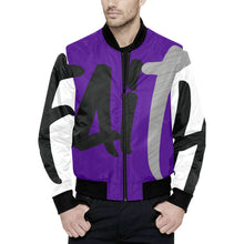  FOF SAINTS All Over Print Quilted Bomber Jacket for Men (Model H33)