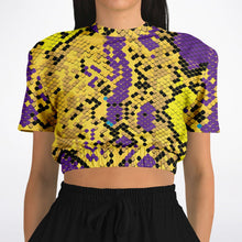  PYTHON Cropped Short Sleeve Sweatshirt -