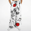 Womens Line Art Fashion Flare Jogger -