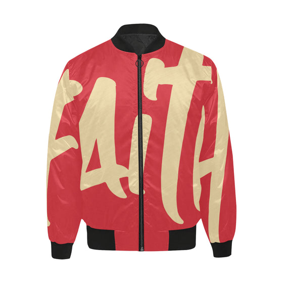 FOF SAINTS All Over Print Quilted Bomber Jacket