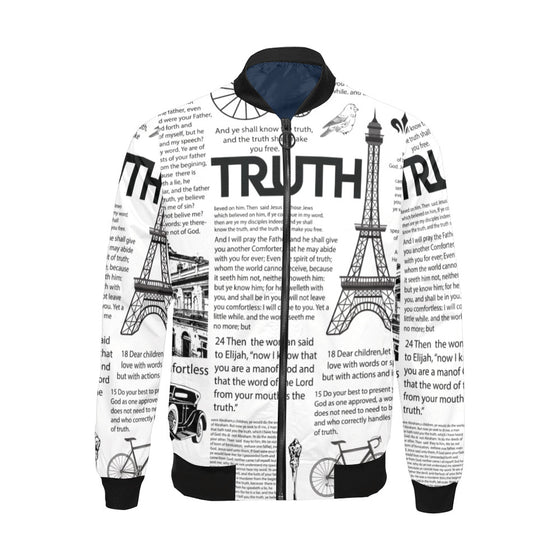 SCRIPTURE PRINT WINDBREAKER