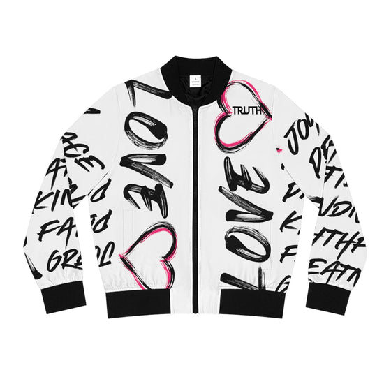 Fruit Of The Spirit Bomber Jacket Seam Thread Color Automatically Matched To Design / S All Over