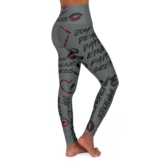 fruit of the spirit High Waisted Yoga Leggings