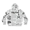 Scripture Print Mens Full-Zip Hoodie (Aop) All Over Prints