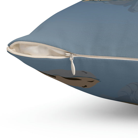 Spun Polyester Square Pillow Home Decor