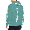 Psalms wht horizontal teal All Over Print Hoodie for Men (USA Size) (Model H13)