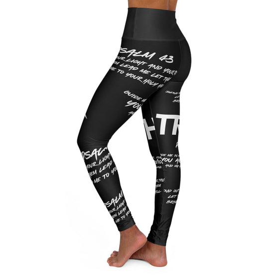 Psalms 25 High Waisted Yoga Leggings All Over Prints