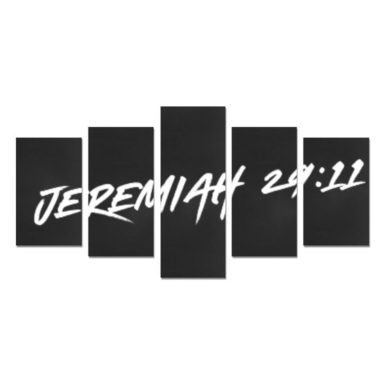 Jeremiah 29 wht Canvas Print Sets C (No Frame)