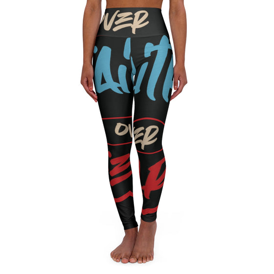 Faith over Fear High Waisted Yoga Leggings