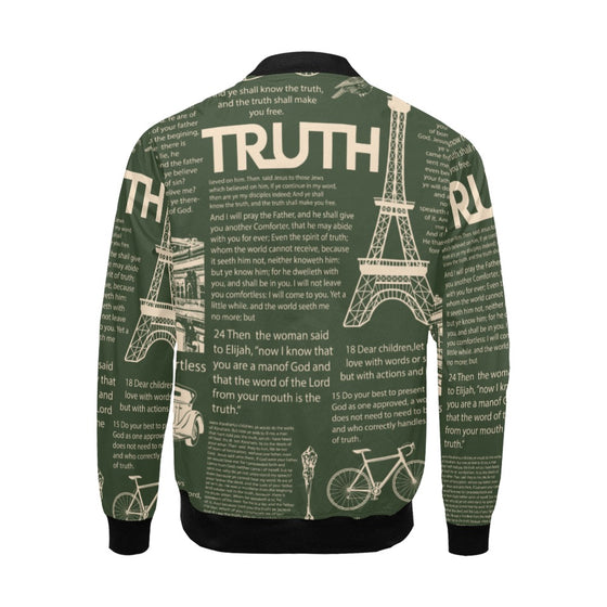 SCRIPTURE PRINT WINDBREAKER