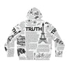 Scripture Print Mens Full-Zip Hoodie (Aop) All Over Prints