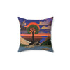 Spun Polyester Square Pillow Home Decor