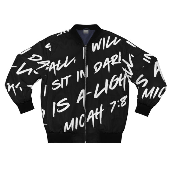 Micah 7:8 Graffiti Men's Bomber Jacket