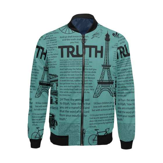 SCRIPTURE PRINT WINDBREAKER