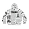 Scripture Print Mens Full-Zip Hoodie (Aop) All Over Prints