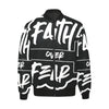 Blk Faith over Fear Puff Bomber