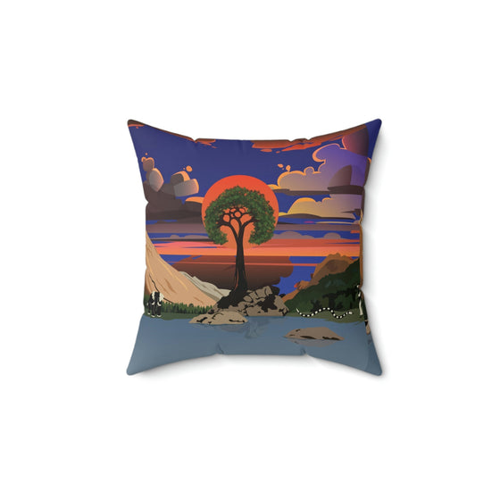 Spun Polyester Square Pillow 14 × Home Decor