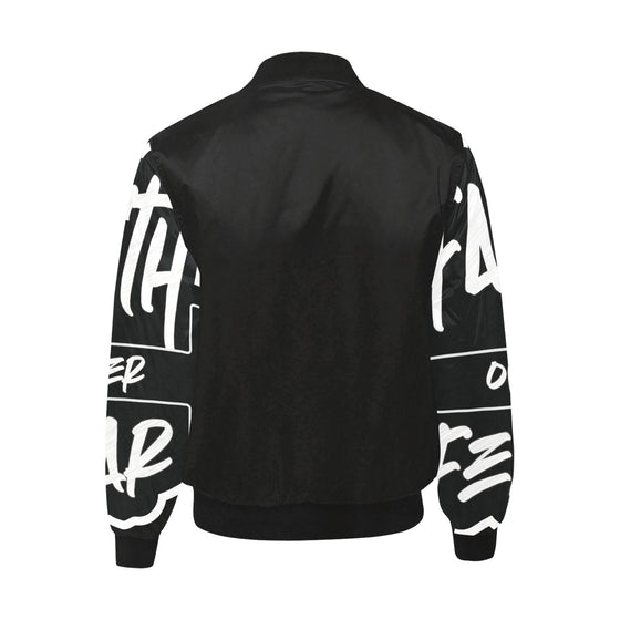 Blk Faith over Fear Puff Bomber