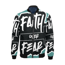  FAITH OVER FEAR WINDBREAKER TEAL