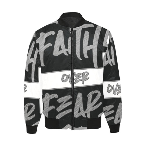 Faith over Fear Blk and Silver