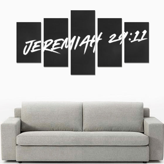 Jeremiah 29 wht Canvas Print Sets C (No Frame)