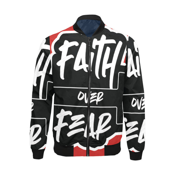 FAITH OVER FEAR WINDBREAKER