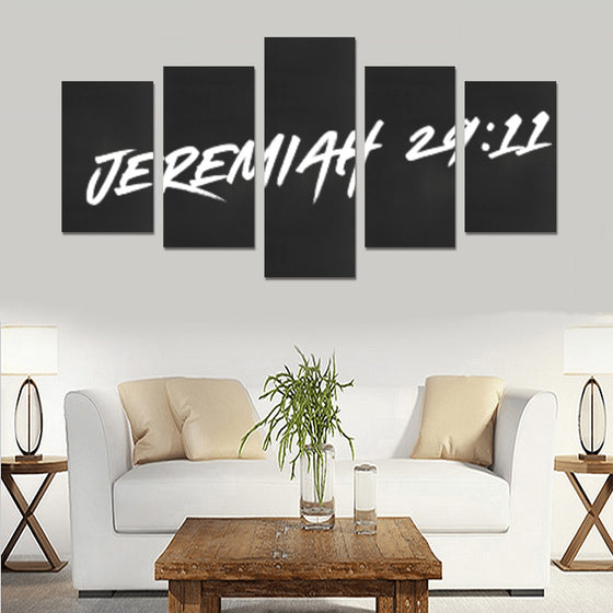 Jeremiah 29 wht Canvas Print Sets C (No Frame)