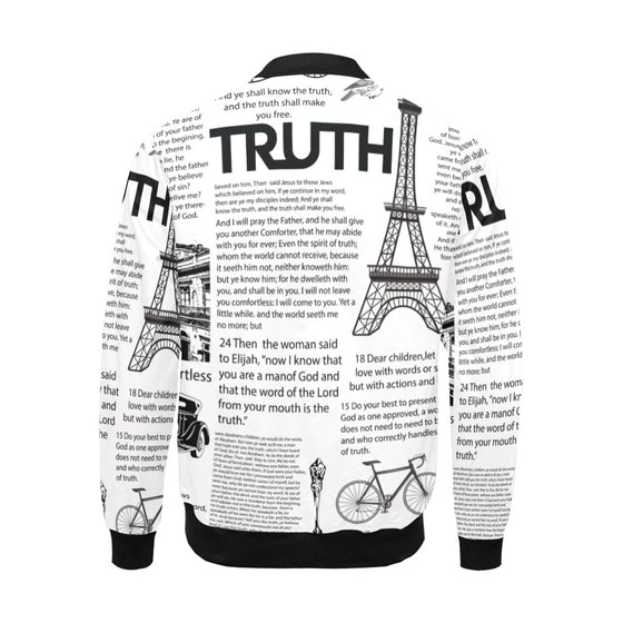 SCRIPTURE PRINT WINDBREAKER