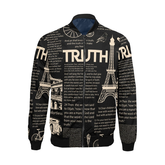 SCRIPTURE PRINT WINDBREAKER