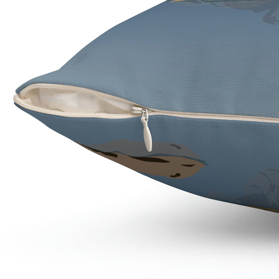 Spun Polyester Square Pillow Home Decor