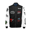 FRATERNITY OF FAITH  BLK AND WHITE All Over Print Bomber Jacket for Men (Model H19)