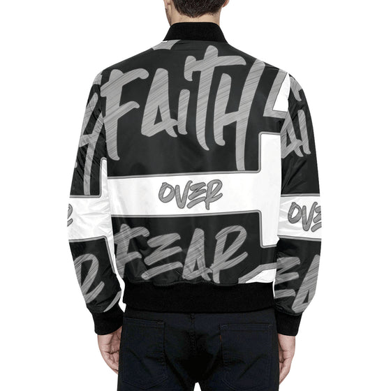 Faith over Fear Blk and Silver