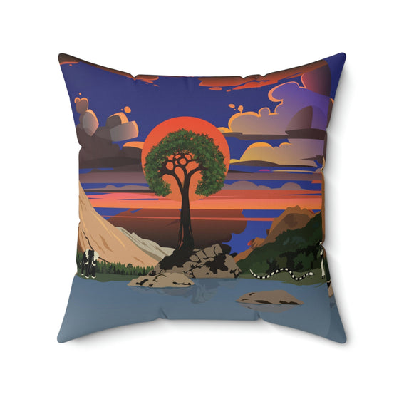 Spun Polyester Square Pillow 20 × Home Decor
