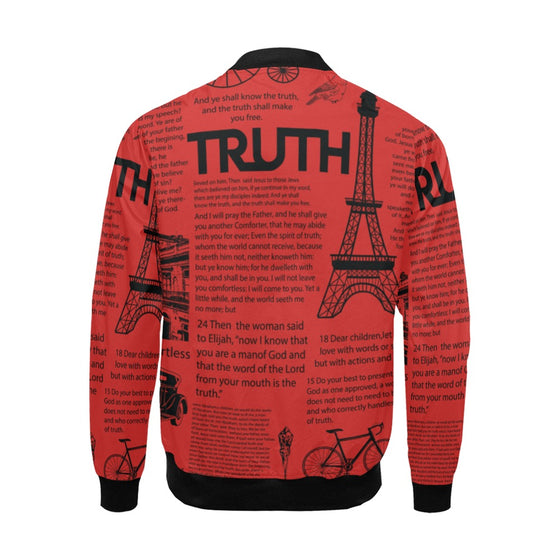 SCRIPTURE PRINT WINDBREAKER