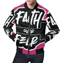  FOF BLK All Over Print Bomber Jacket for Men (Model H19)